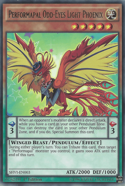 Performapal Odd-Eyes Light Phoenix [SHVI-EN003] Rare (ONLINE ORDER ONLY)