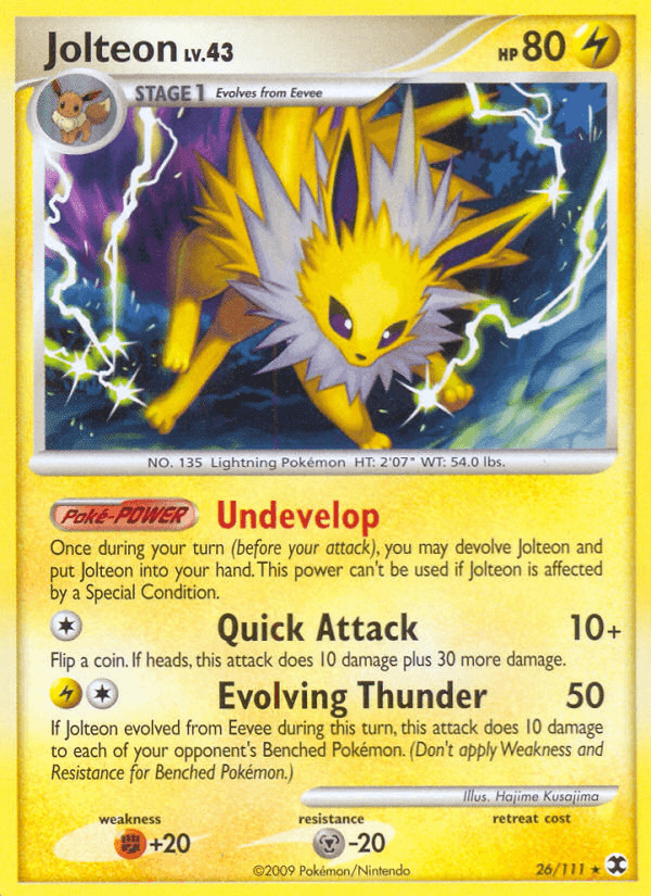 Jolteon (26/111) [Platinum: Rising Rivals] (Online Only)