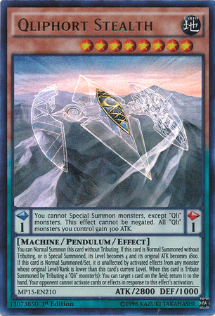 Qliphort Stealth [MP15-EN210] Ultra Rare (ONLINE ORDER ONLY)