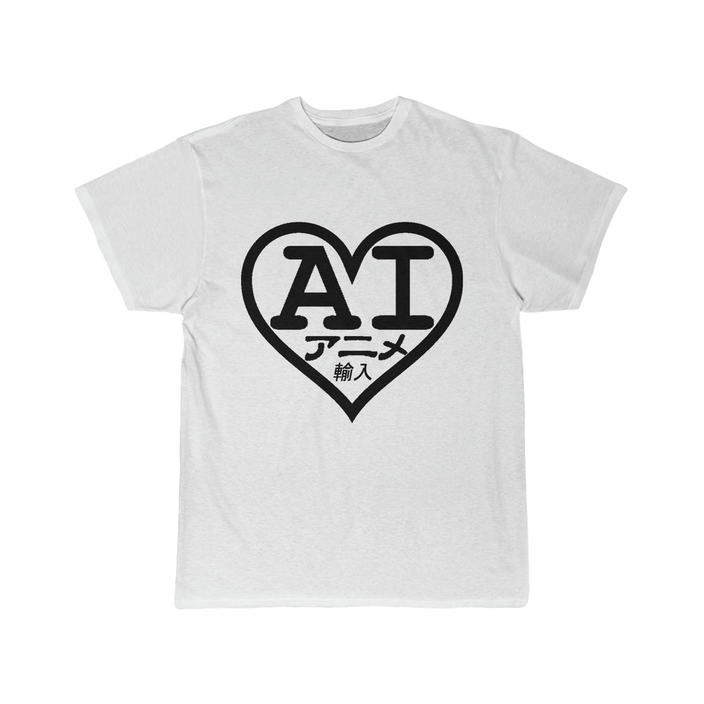 Anime Imports 2001 Heart B&W Logo Men's Short Sleeve Tee