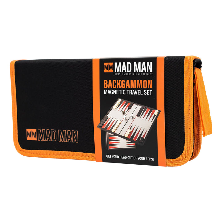 Mad Man: Magnetic Game Travel Set - Backgammon (ONLINE ORDER ONLY)