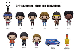 Stranger Things 3D Foam Bag Clip, Series 5 (ONLINE ORDER ONLY)