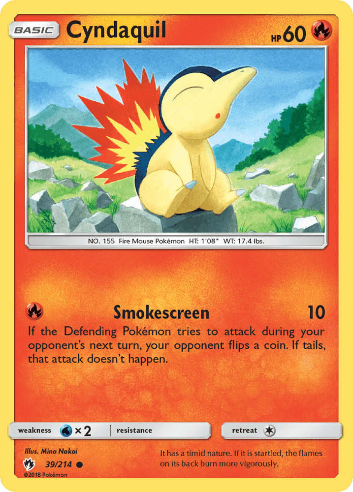 Cyndaquil (39/214) [Sun & Moon: Lost Thunder] (Online Only)
