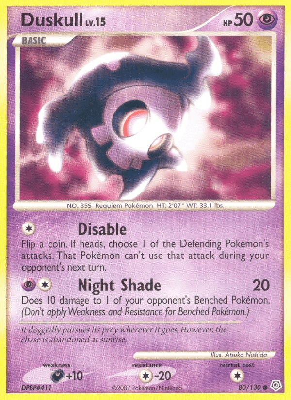 Duskull (80/130) [Diamond & Pearl: Base Set] (Online Only)