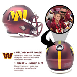Washington Commanders NFL Mini Helmet - Picture Inside (Online Order Only) (ONLINE ORDER ONLY)