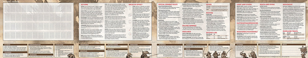 Stat Trackers - Game Master Screen - 5th Ed (ONLINE ORDER ONLY)