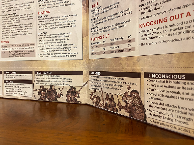 Stat Trackers - Game Master Screen - 5th Ed (ONLINE ORDER ONLY)
