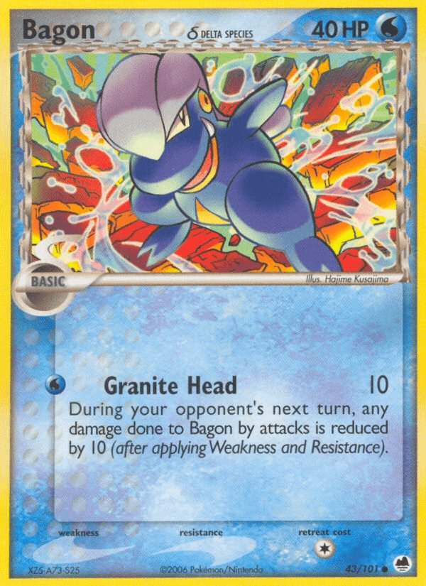 Bagon (43/101) (Delta Species) [EX: Dragon Frontiers] (Online Only)