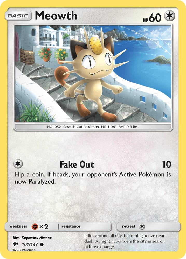Meowth (101/147) [Sun & Moon: Burning Shadows] (Online Only)