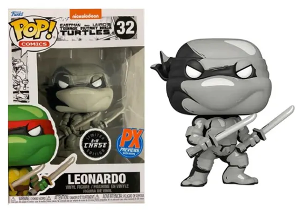 Leonardo (Black & White, Comics, Teenage Mutant Ninja Turtles) 32 - Previews Exclusive **Chase** (Online Order Only)