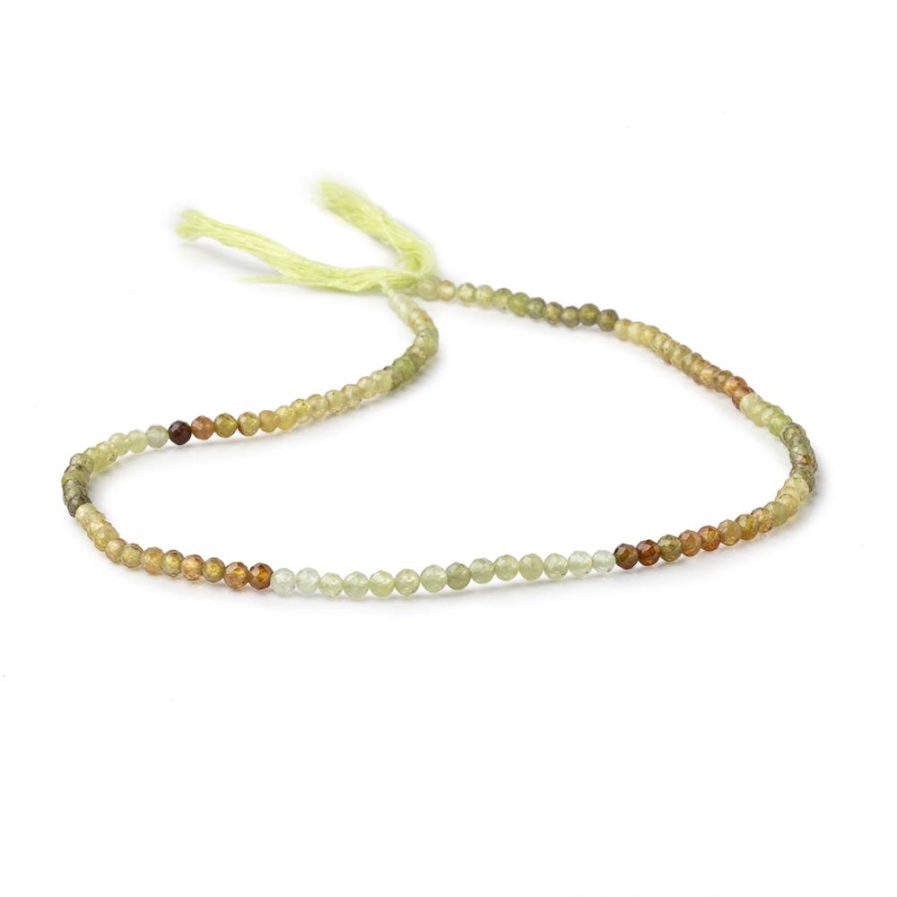 3.2mm Grossular Garnet Micro Faceted Round Beads 12.5 inch 106 pieces