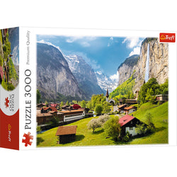 Trefl Red Lauterbrunnen, Switzerland 3000 Piece Puzzle (ONLINE ORDER ONLY)