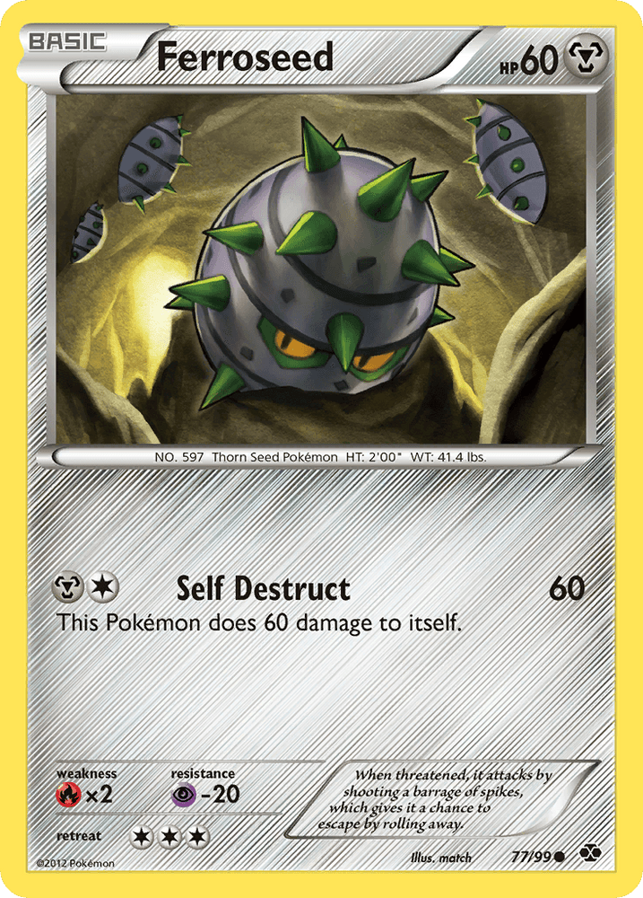 Ferroseed (77/99) [Black & White: Next Destinies] (Online Only)