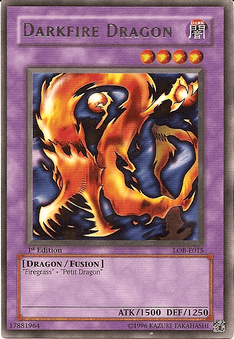 Darkfire Dragon [LOB-E015] Rare (ONLINE ORDER ONLY)