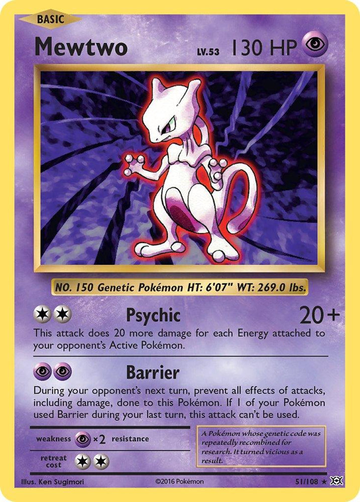 Mewtwo (51/108) (Theme Deck Exclusive) [XY: Evolutions] (Online Only)