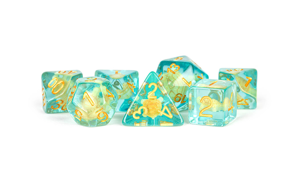 Turtle Dice Resin Polyhedral Dice Set (ONLINE ORDER ONLY)