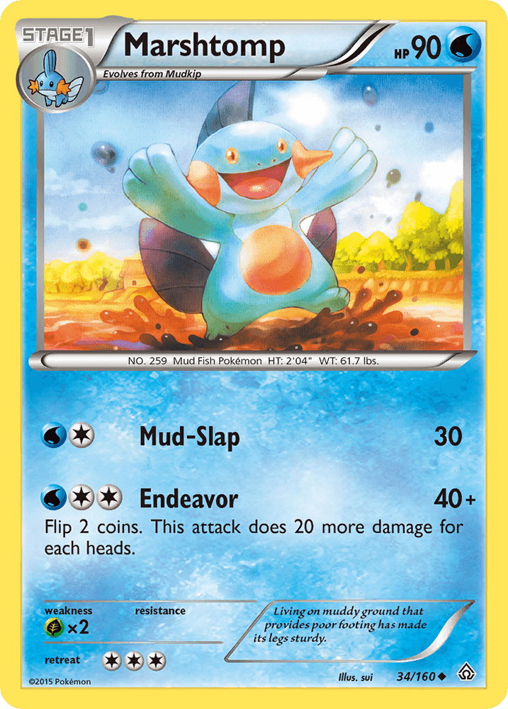 Marshtomp (34/160) [XY: Primal Clash] (Online Only)