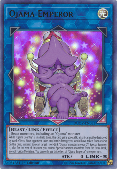 Ojama Emperor [DUOV-EN033] Ultra Rare (ONLINE ORDER ONLY)