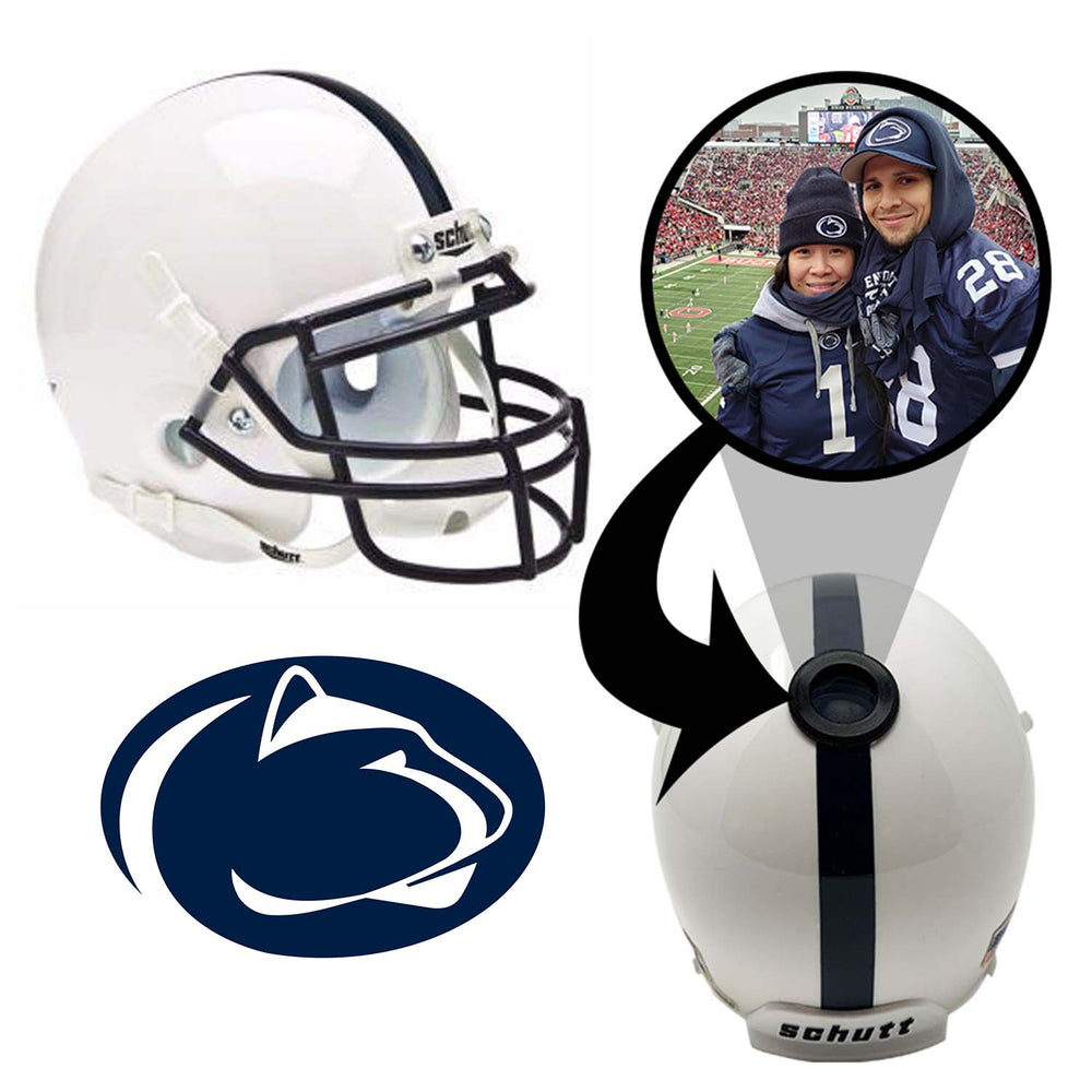 Penn State Nittany Lions College Football Collectible Mini Helmet - Picture Inside - FANZ Collectibles (Online Order Only) (ONLINE ORDER ONLY)