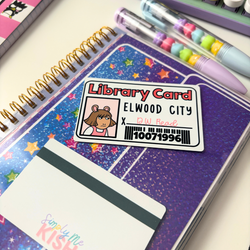Miss Read's Library Card | Metal Book Card | Washi Card (ONLINE ORDER ONLY)