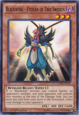 Blackwing - Etesian of Two Swords [LC5D-EN123] Common (ONLINE ORDER ONLY)