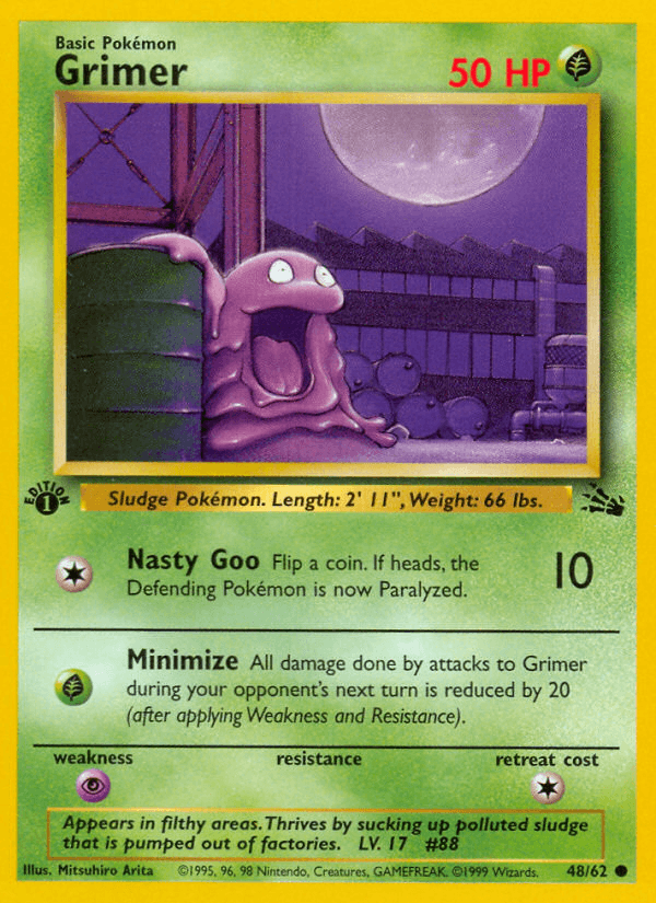 Grimer (48/62) [Fossil 1st Edition] (Online Only)