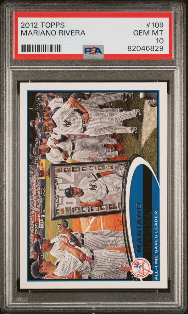 2012 TOPPS MARIANO RIVERA  #109 - PSA 10 (Online Order Only)
