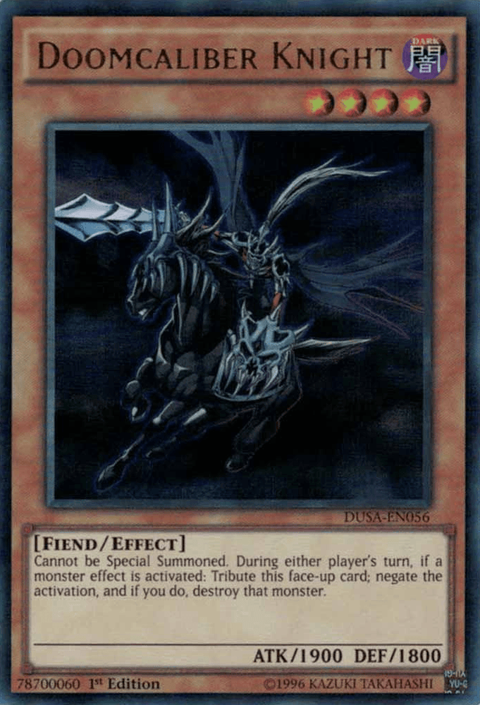 Doomcaliber Knight [DUSA-EN056] Ultra Rare (ONLINE ORDER ONLY)