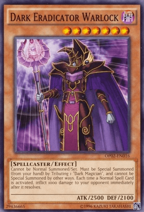 Dark Eradicator Warlock [OP02-EN016] Common (ONLINE ORDER ONLY)