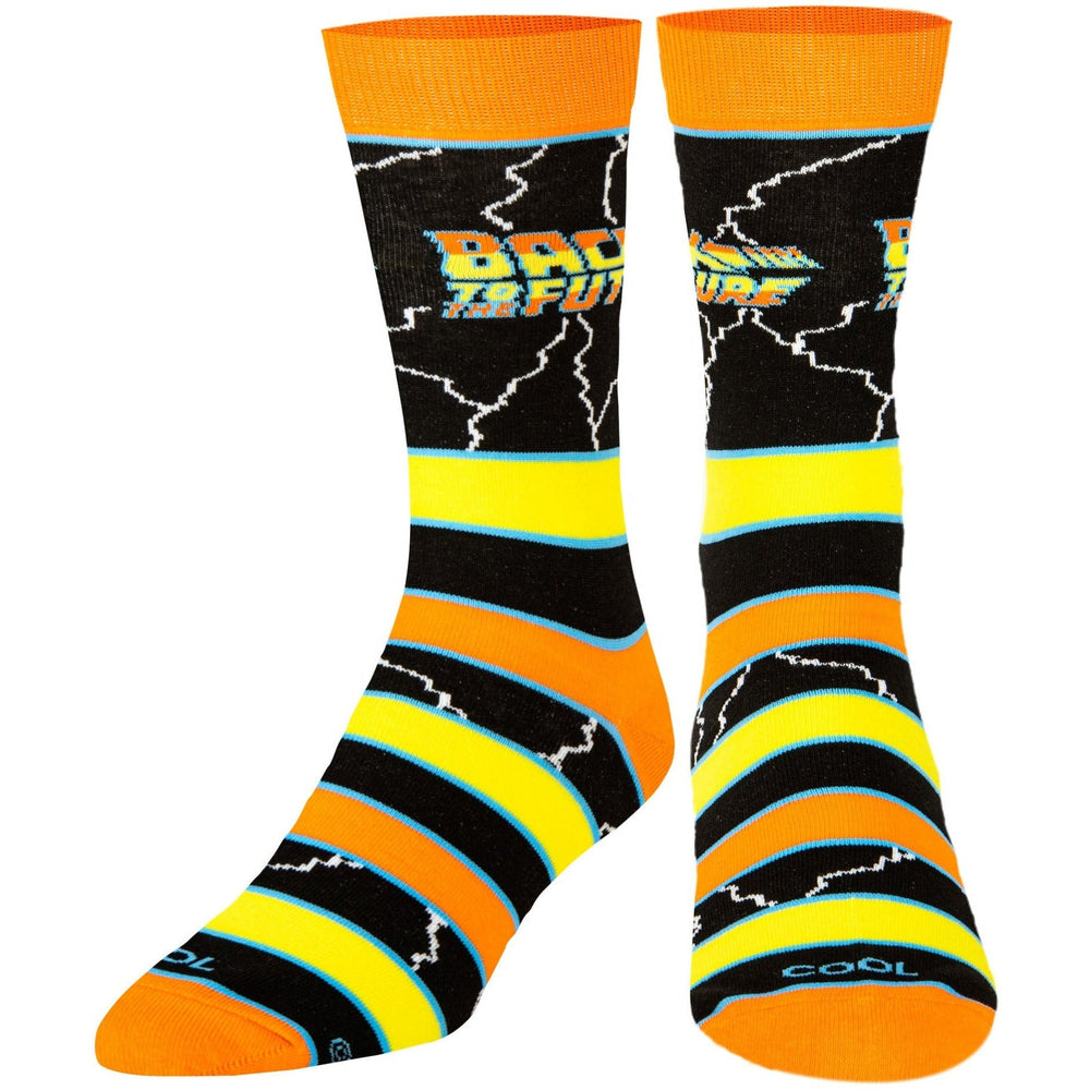 Back to the Future "Stripes" Men's Crew Folded Socks (Size 8-12) (ONLINE ORDER ONLY)