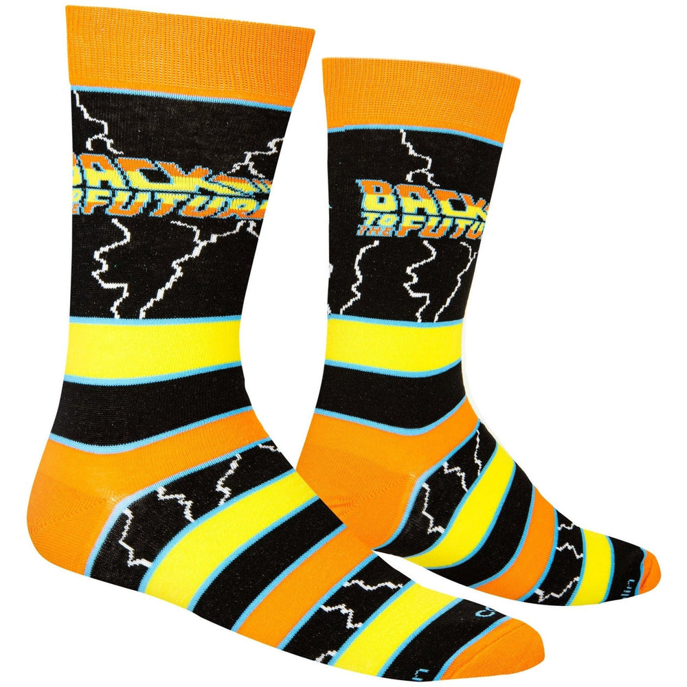 Back to the Future "Stripes" Men's Crew Folded Socks (Size 8-12) (ONLINE ORDER ONLY)