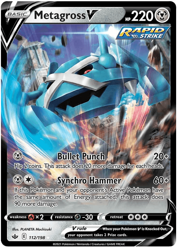 Metagross V (112/198) [Sword & Shield: Chilling Reign] (Online Only)