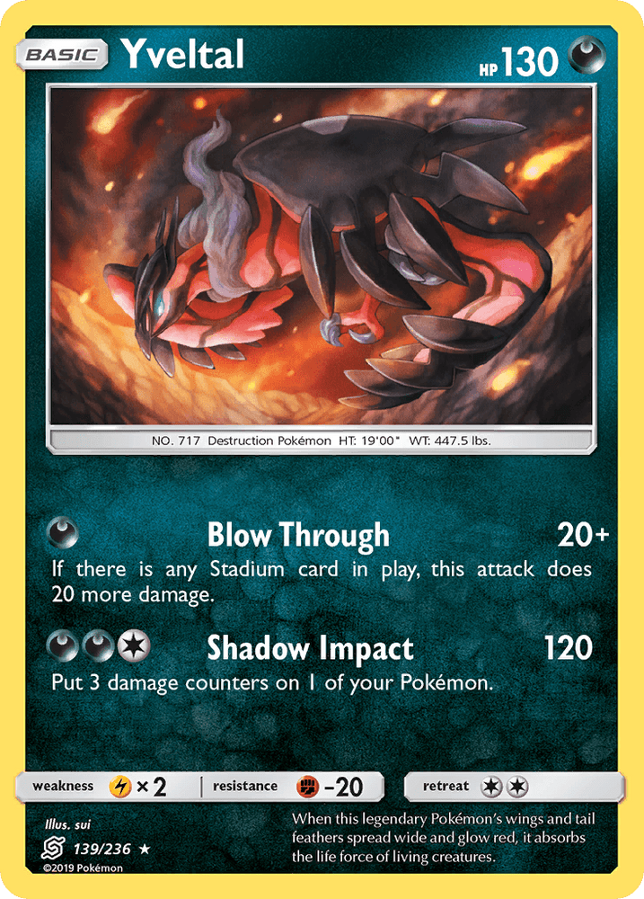 Yveltal (139/236) [Sun & Moon: Unified Minds] (Online Only)