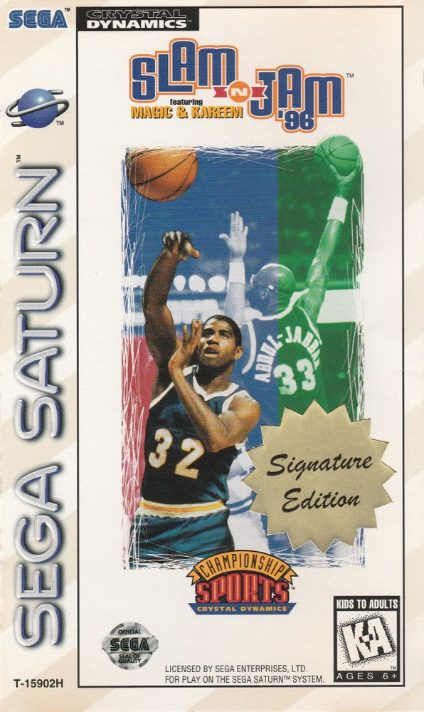 Slam 'n Jam '96 featuring Magic & Kareem (Sega Saturn) (ONLINE ORDER ONLY)