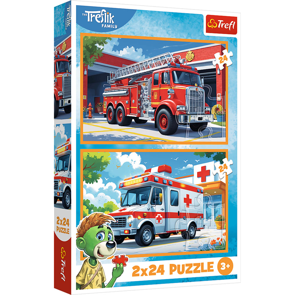 Trefl Kids Treflik Family - In the Land of Joy 2x24 Piece Puzzle (ONLINE ORDER ONLY)