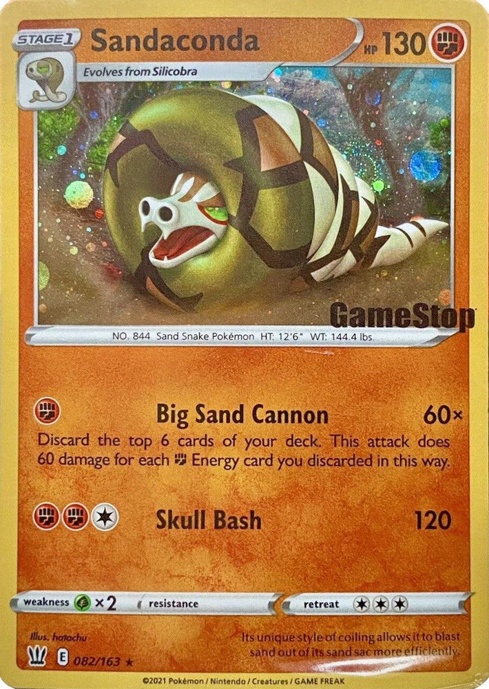 Sandaconda (082/163) (Gamestop Exclusive) [Sword & Shield: Battle Styles] (Online Only)