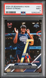 Graded 2024 Topps Bowman U Now Sarah Strong #107 Rookie RC Basketball Card PSA 9 Mint (ONLINE ORDER ONLY)