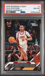 Graded 2025 Topps Bowman U Now JuJu Watkins #1 March Madness Rookie RC Basketball Card PSA 8 Near Mint (ONLINE ORDER ONLY)