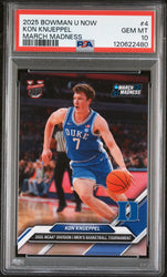Graded 2025 Topps Bowman U Now Kon Knueppel #4 March Madness Rookie RC Basketball Card PSA 10 Gem Mint (ONLINE ORDER ONLY)