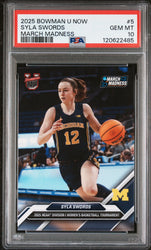 Graded 2025 Topps Bowman U Now Syla Swords #5 March Madness Rookie RC Basketball Card PSA 10 Gem Mint (ONLINE ORDER ONLY)