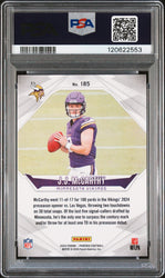 Graded 2024 Panini Phoenix JJ McCarthy #185 Rookie RC Football Card PSA 9 Mint (ONLINE ORDER ONLY)
