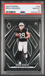 Graded 2024 Panini Phoenix Brock Bowers #165 Rookie RC Football Card PSA 10 Gem Mint (ONLINE ORDER ONLY)