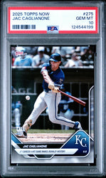 Graded 2025 Topps Now Jac Caglianone #275 Rookie RC Baseball Card PSA 10 Gem Mint (ONLINE ORDER ONLY)