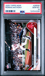 Graded 2025 Topps Now Roman Anthony #285SP Rookie RC Baseball Card PSA 10 Gem Mint (ONLINE ORDER ONLY)
