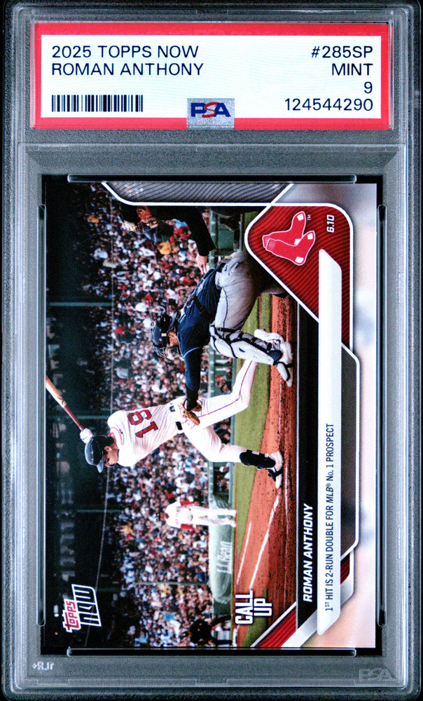 Graded 2025 Topps Now Roman Anthony #285SP Rookie RC Baseball Card PSA 9 Mint (ONLINE ORDER ONLY)