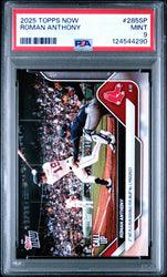 Graded 2025 Topps Now Roman Anthony #285SP Rookie RC Baseball Card PSA 9 Mint (ONLINE ORDER ONLY)