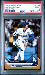 Graded 2025 Topps Now Shohei Ohtani #298 Gold Foil /50 Baseball Card PSA 9 Mint (ONLINE ORDER ONLY)