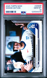Graded 2025 Topps Now Shohei Ohtani #298SP Baseball Card PSA 10 Gem Mint (ONLINE ORDER ONLY)