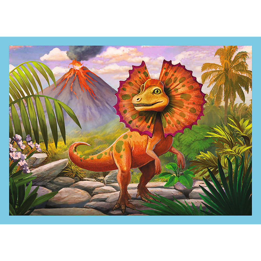 Trefl Preschool 4 in 1 Puzzle - Unique Dinosaurs (ONLINE ORDER ONLY)
