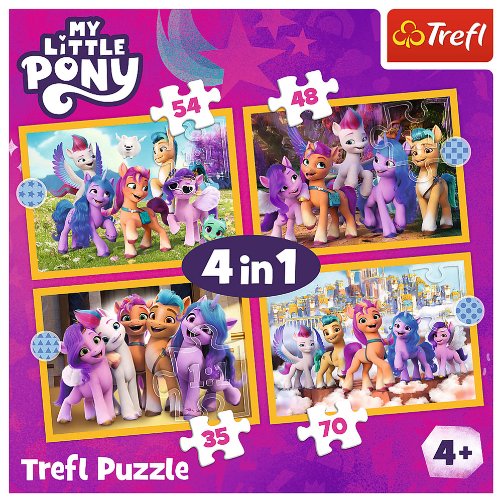 Trefl Red 4 in 1 Puzzle - My Little Pony - Meet the Ponies (ONLINE ORDER ONLY)